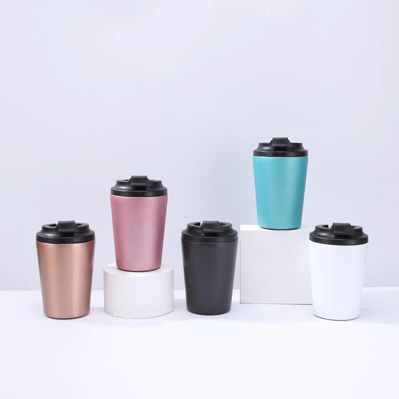 350 ml doppelwandiger Edelstahl-Becher, Vakuumbecher, Büro-Kaffeetasse